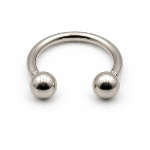 Piercing Ferradura 10mm em Titânio com Rosca Externa