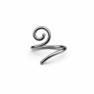 Piercing Segmento Espiral em Titânio